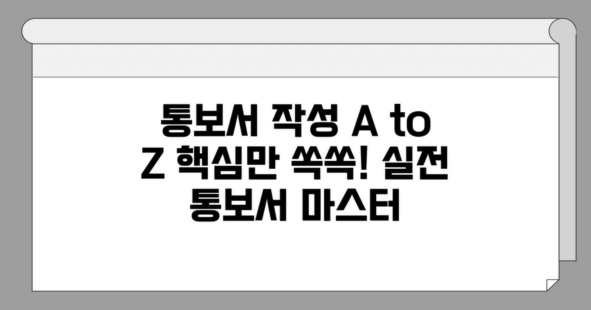 실제적인 통보서 작성 가이드