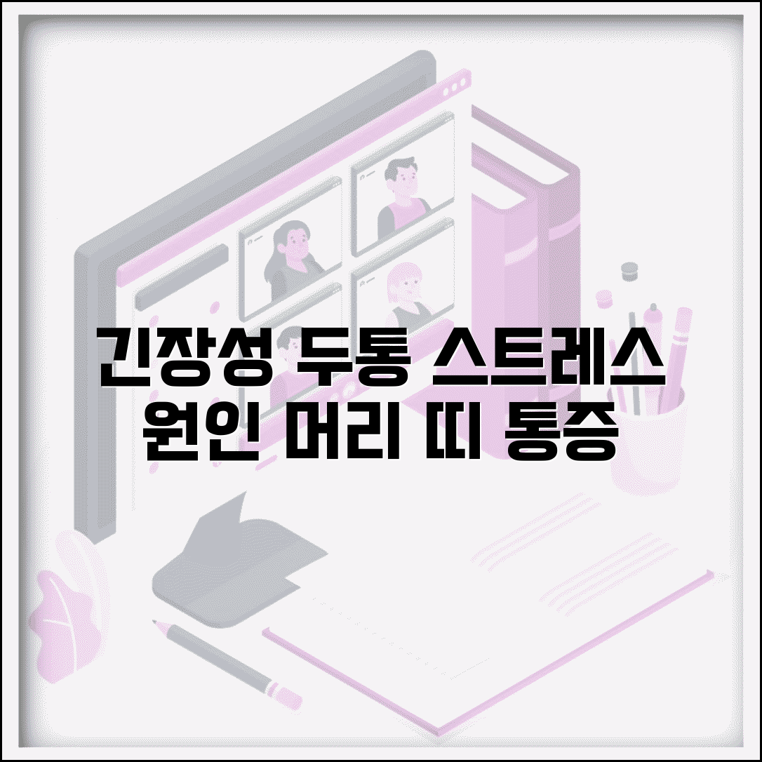 긴장성두통 원인 | 스트레스성 두통 | 머리 띠 두른듯한 통증