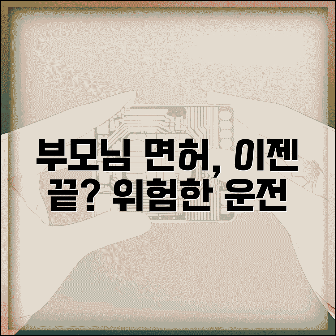 부모님 운전면허 빼앗아도 되나요 | 노인 운전 | 면허 회수 | 안전