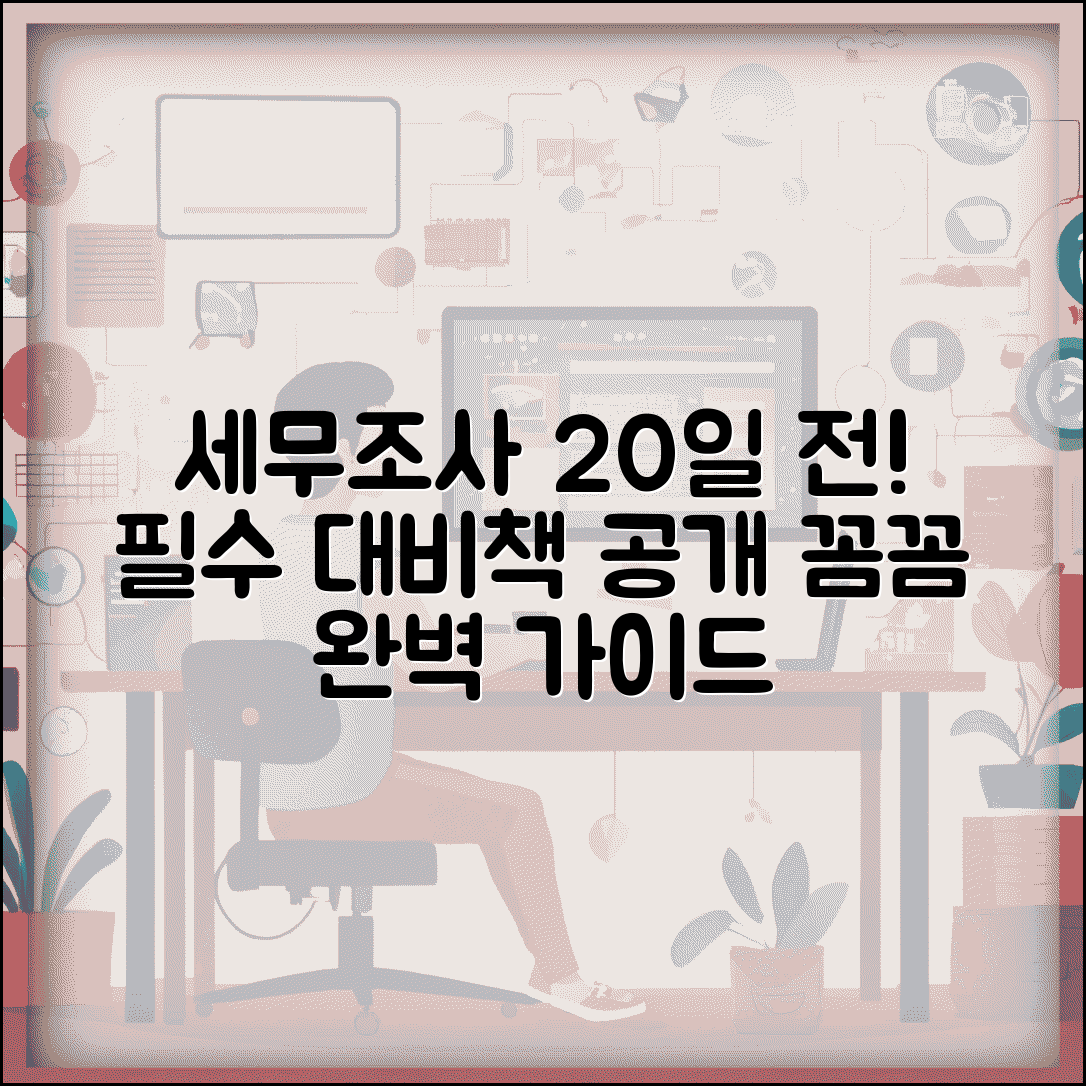 세무조사 사전통지 20일 전 통지 | 세무조사 사전통지 완벽 대응법