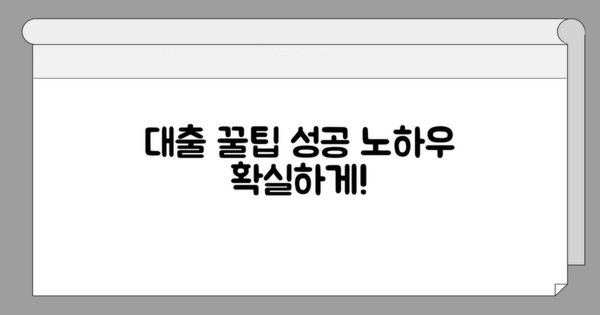 성공적인 대출 진행 꿀팁