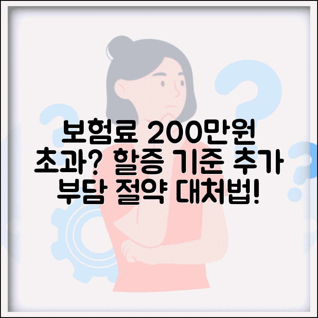 보험료 할증 200만원 초과시 | 할증 기준 | 추가 부담 | 계산 예시 | 절약 방법 | 대처법