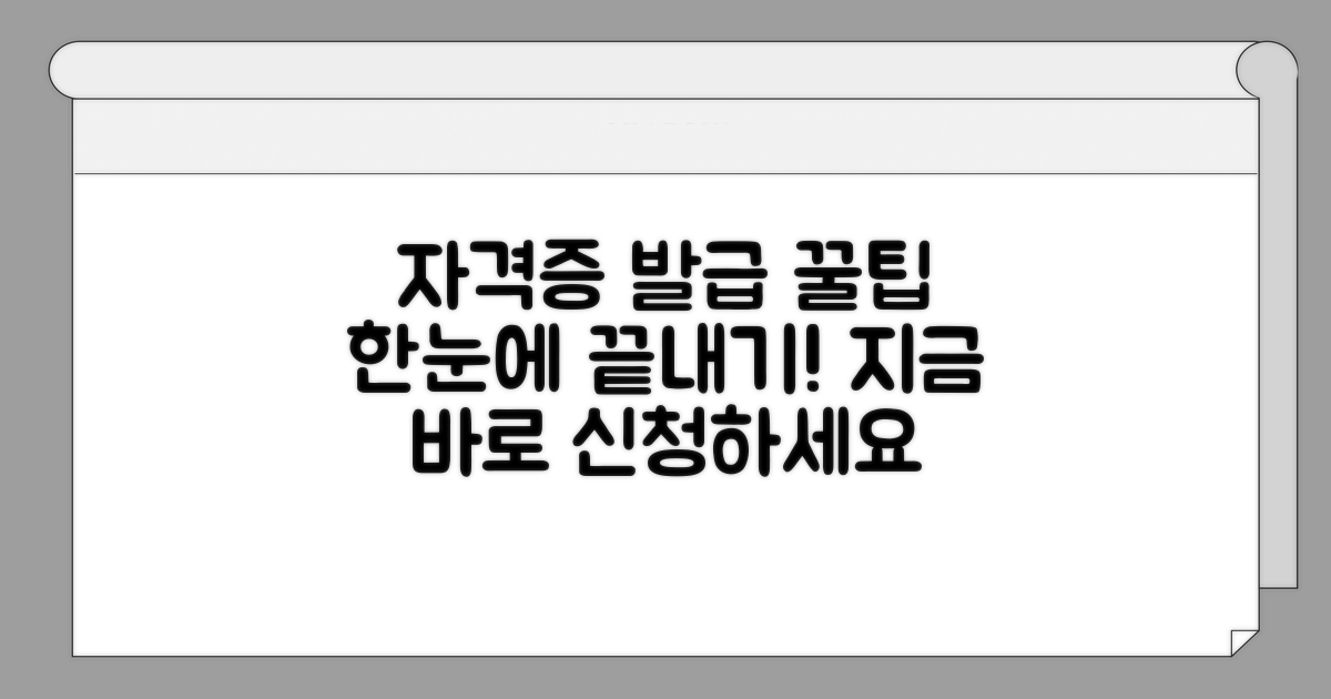 자격증 관리 및 발급 방법