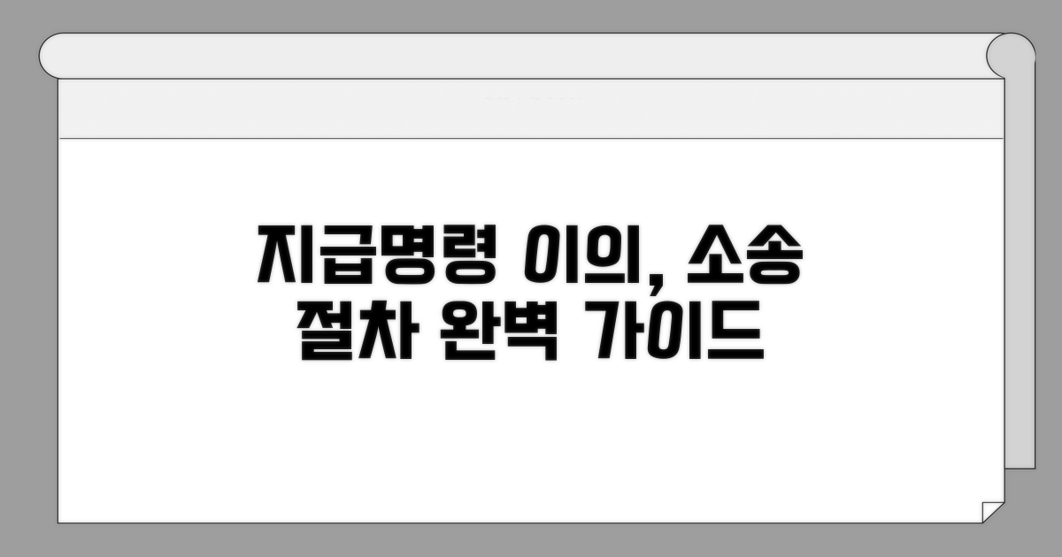지급명령 이의, 소송 절차 안내