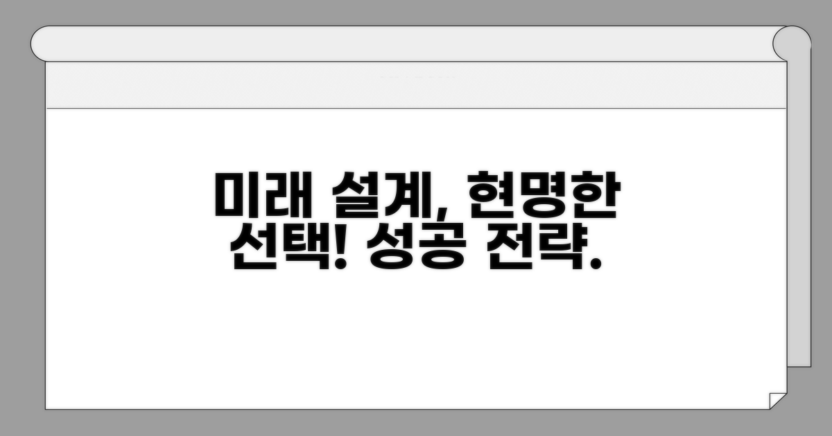 미래를 위한 현명한 선택과 전략