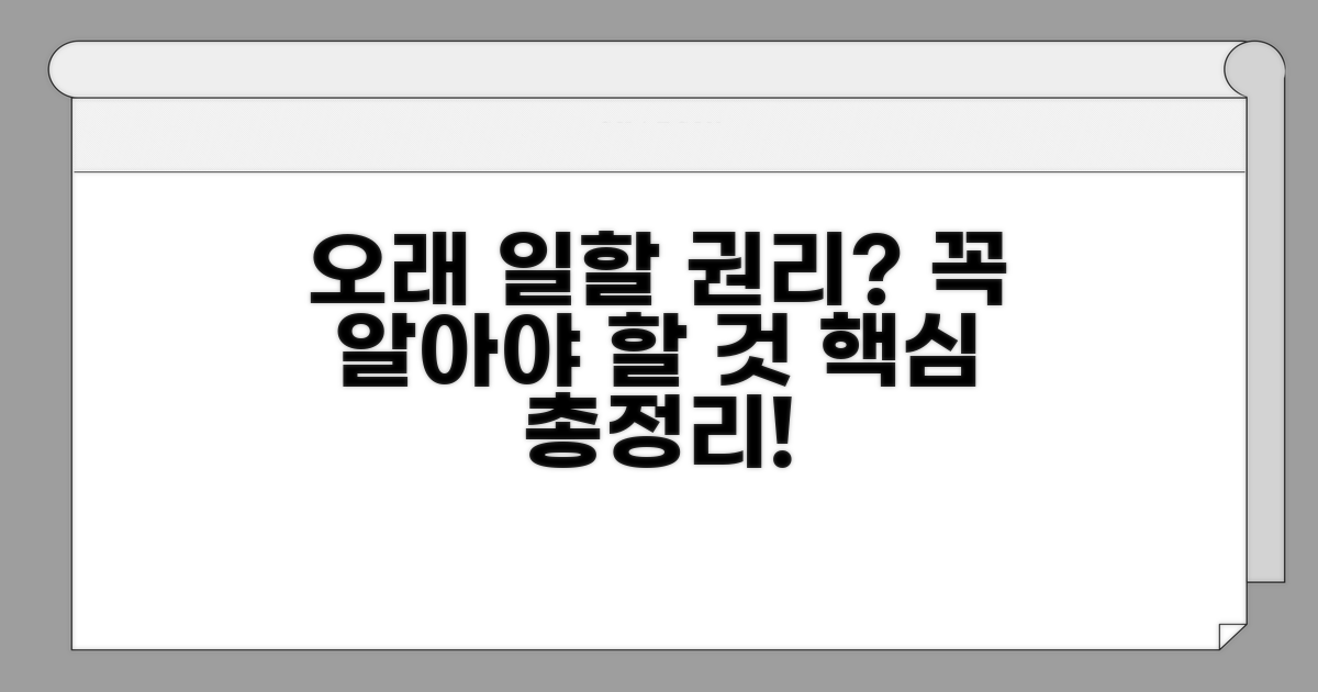 더 오래 일할 권리, 알아야 할 핵심