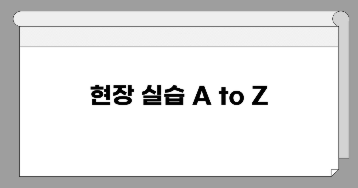 현장 실습 및 교육 내용