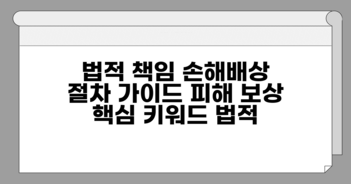 법적 책임과 피해 보상 절차