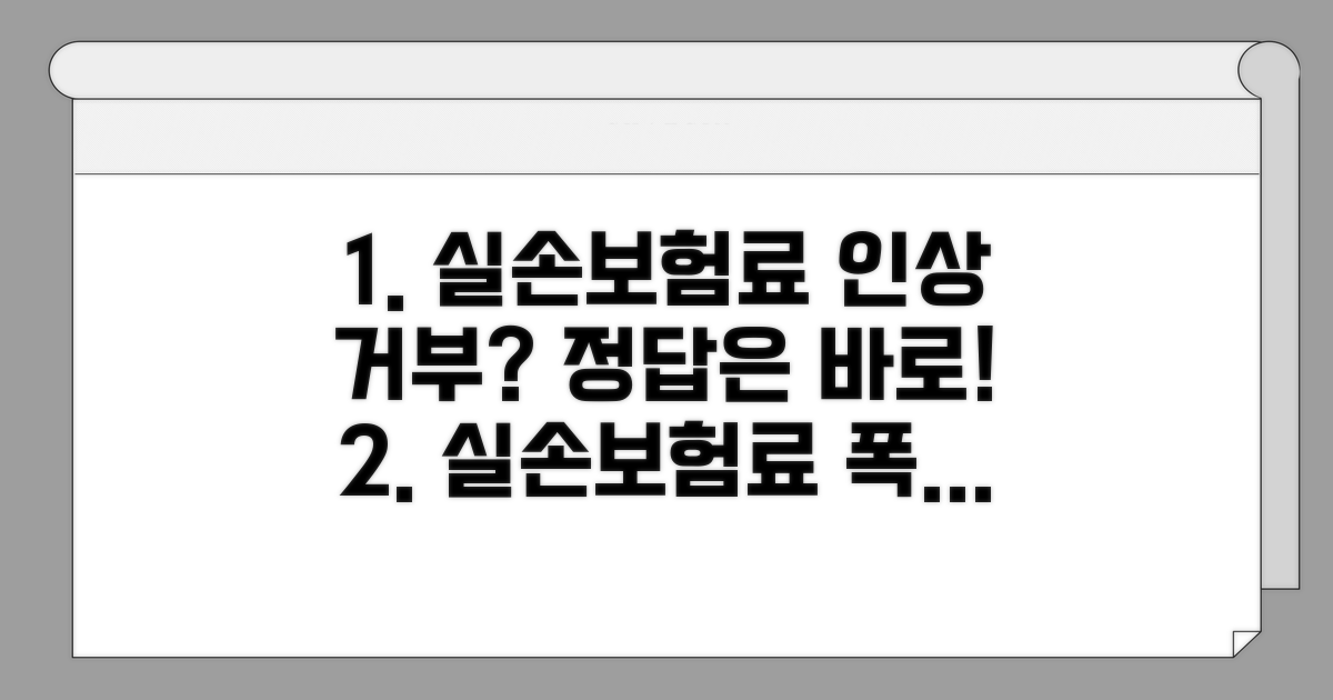 실손보험료 인상, 인상거부 가능할까?