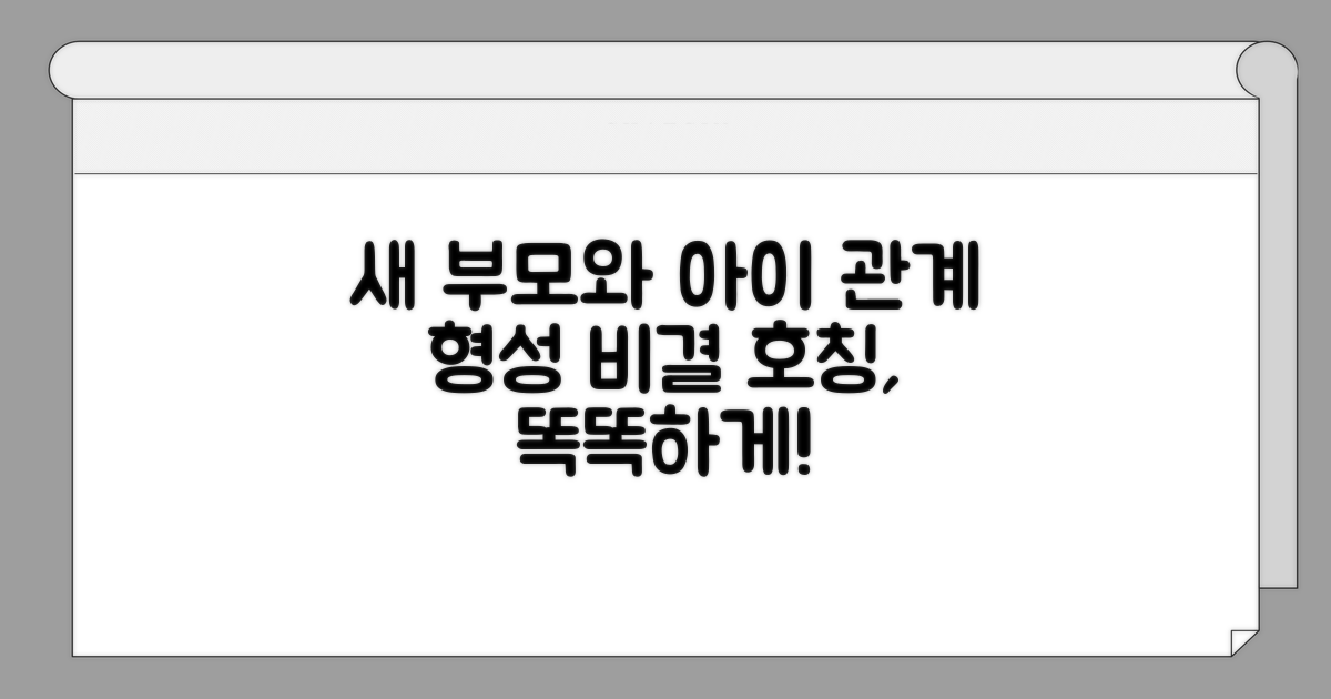 아이 호칭, 새 부모와의 관계 형성