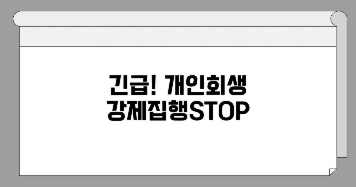 개인회생 시 강제집행 막는 방법