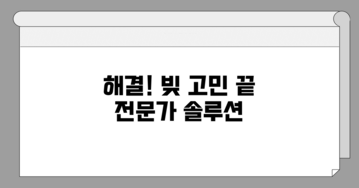현명한 채무 해결, 전문가 조언