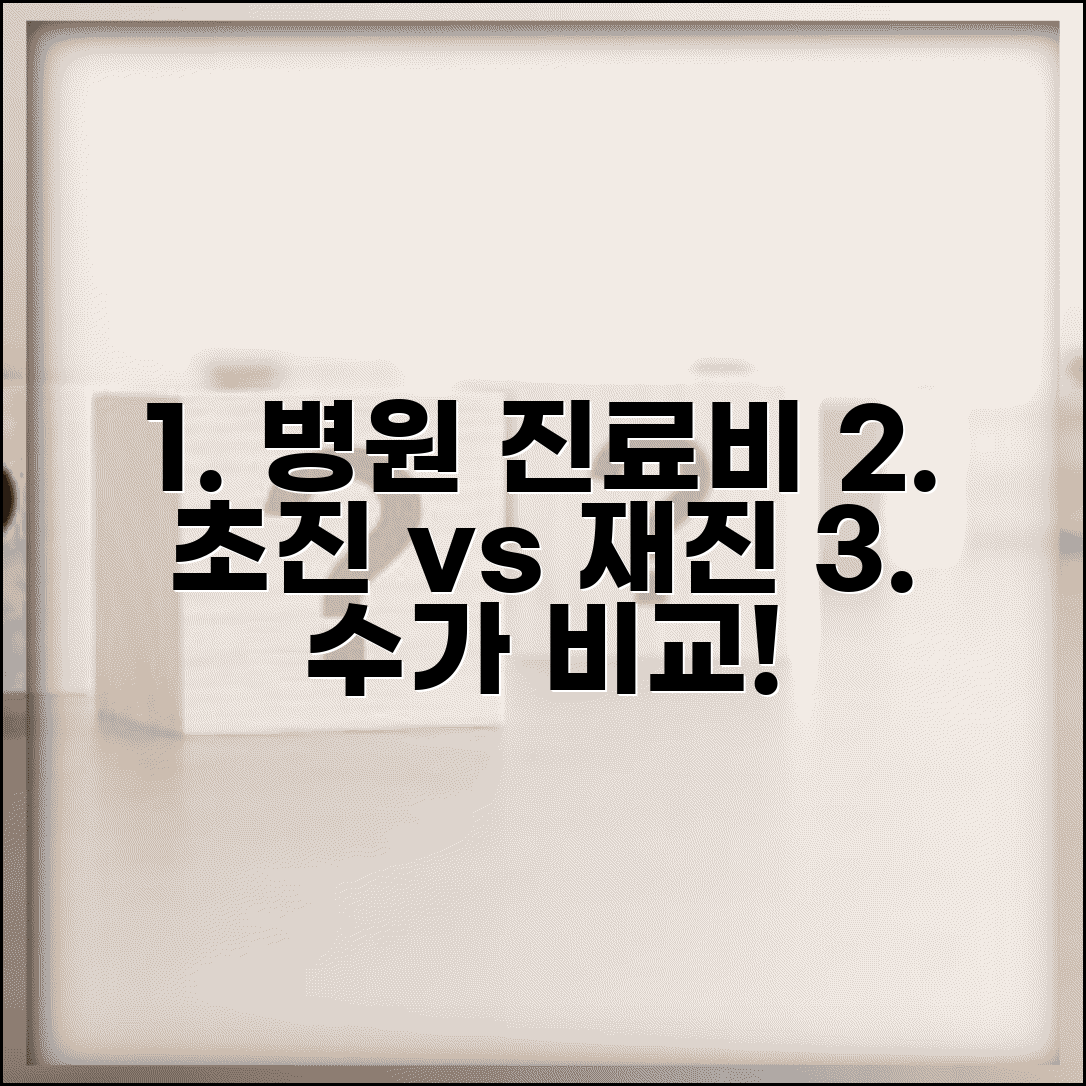 의원 병원 진료비 차이점 | 초진료 + 재진료 수가 비교