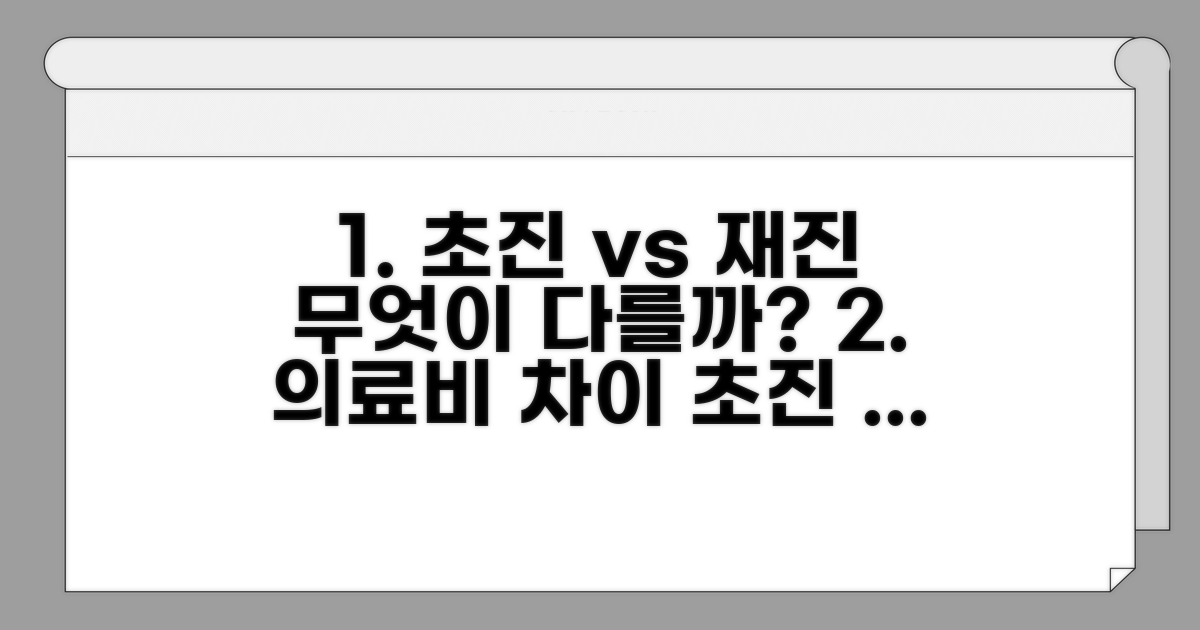 초진료 재진료, 어떻게 다를까?
