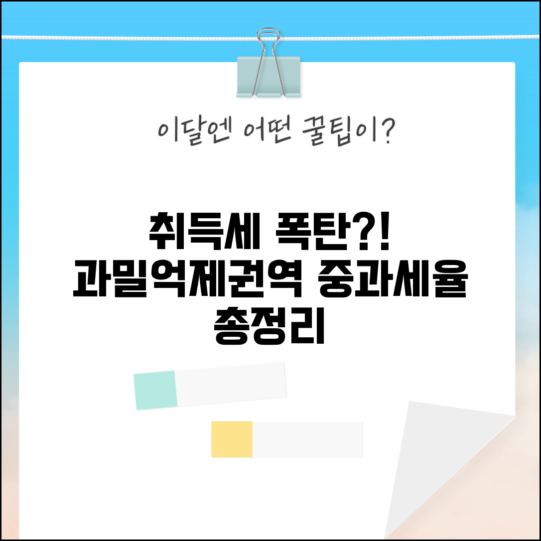 과밀억제권역 취득세 중과세율 | 과밀억제권역 중과세 적용