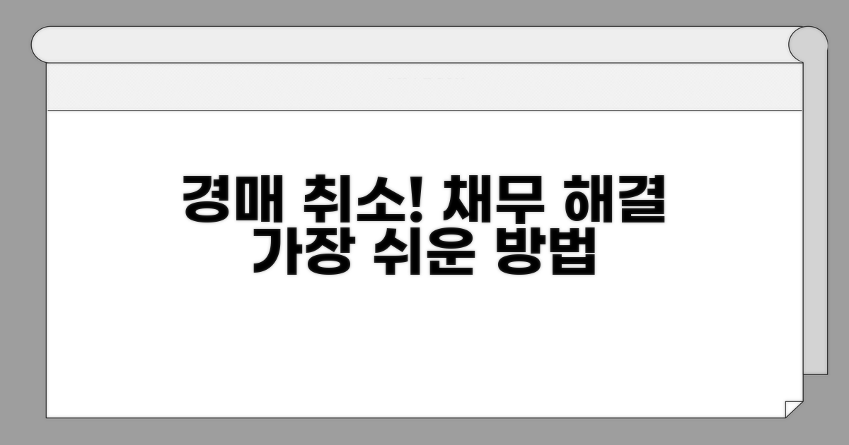 채무 완제로 경매 취소하는 방법