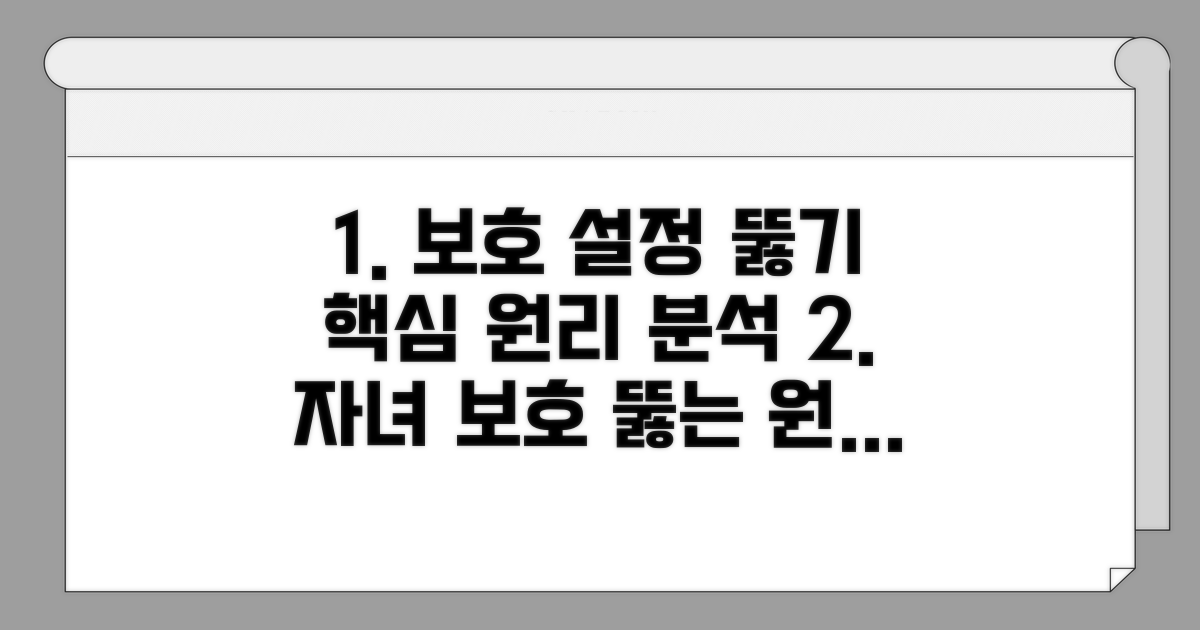 자녀 보호 설정 뚫는 핵심 원리 분석