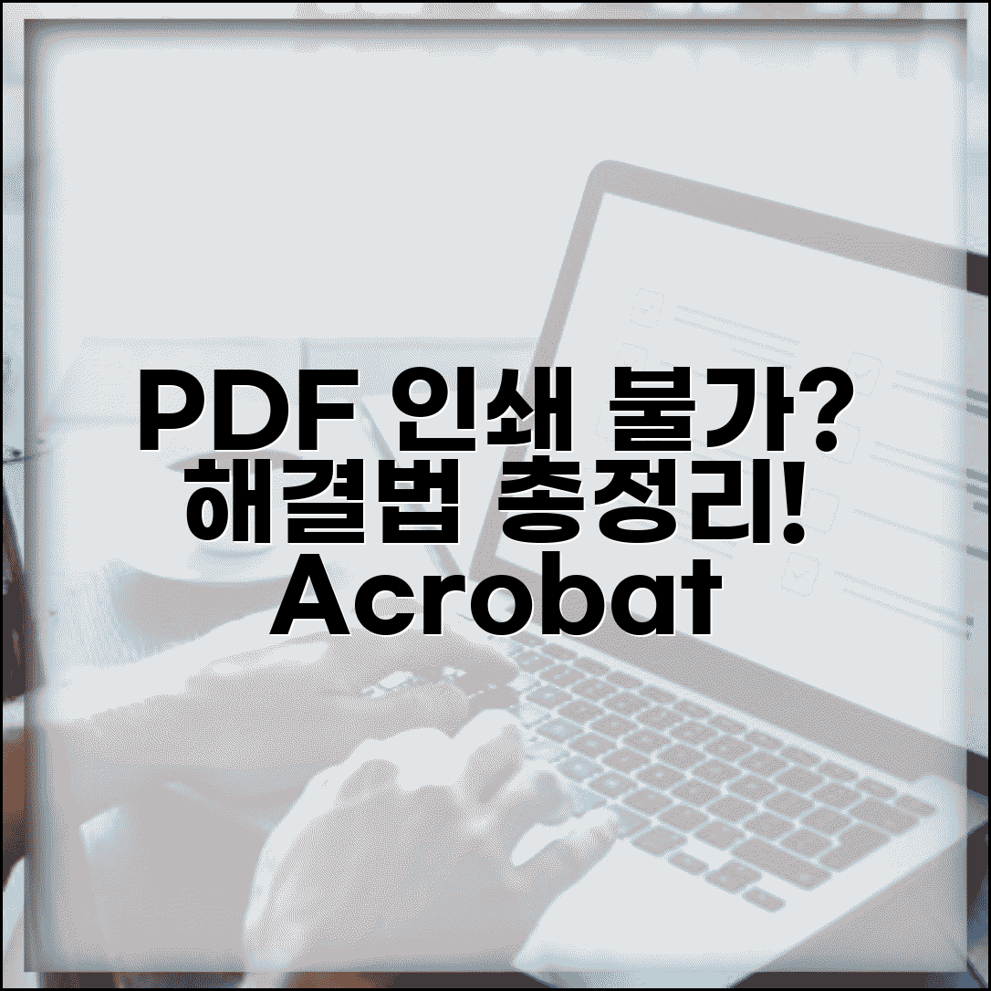 PDF파일 인쇄 안될때 해결 가이드 | 아크로뱃 및 브라우저 인쇄 문제