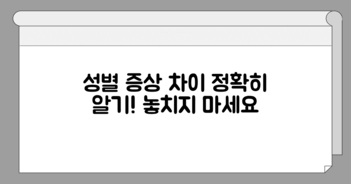 증상 이해 돕는 성별 차이 정보