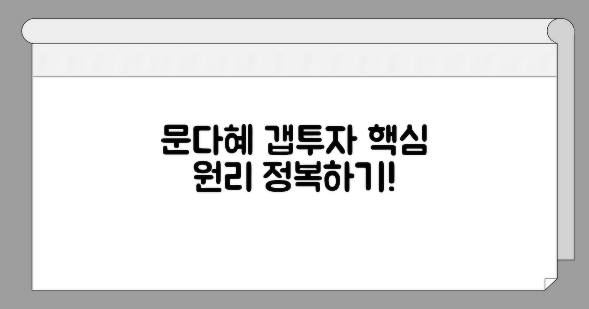 문다혜 갭투자, 핵심 원리 파헤치기