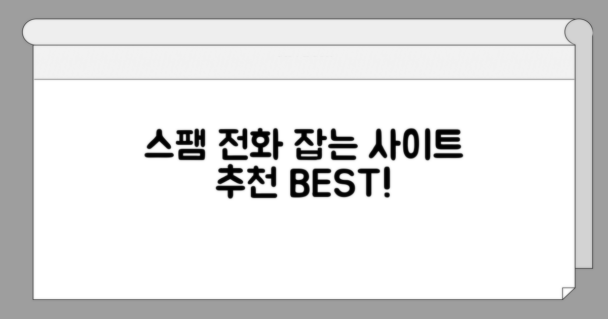 스팸 전화번호 검색 사이트 추천