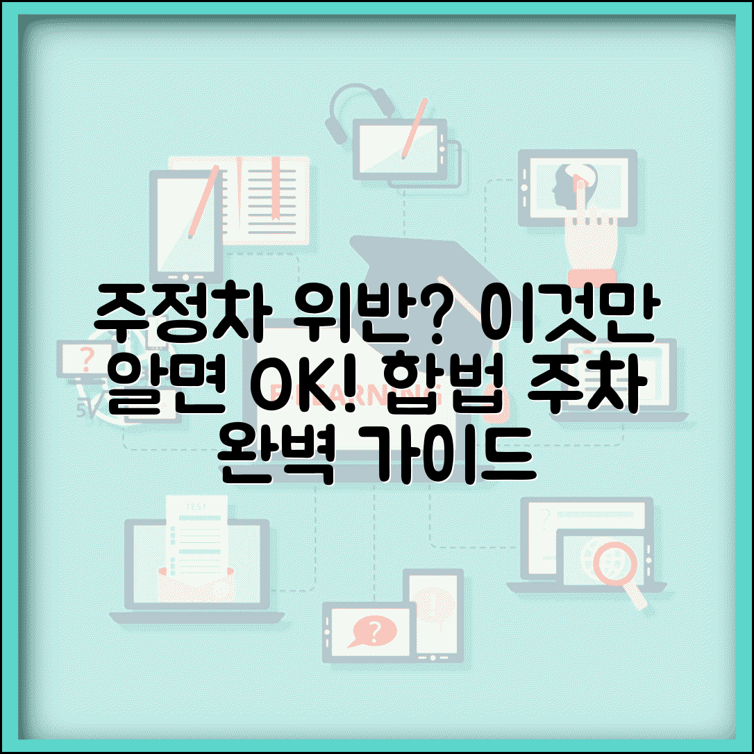 주정차위반 기준 정확히 알기 | 합법적 주차 구분법