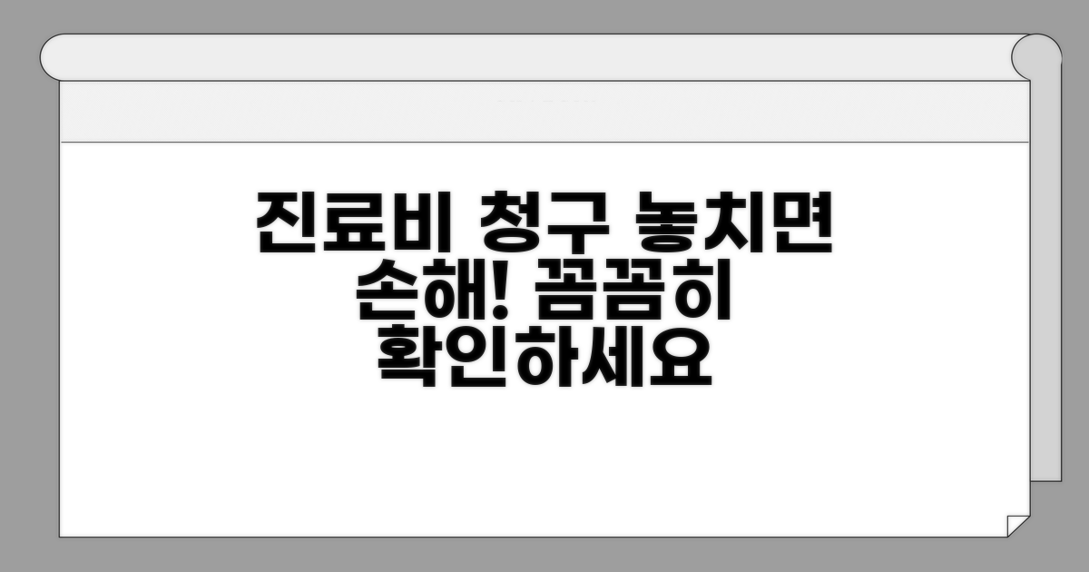 진료비 청구 시 유의사항