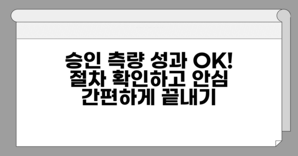 승인받은 측량 성과 확인 절차