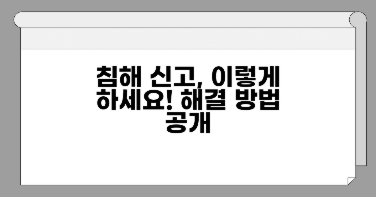 침해 신고 절차와 처리 방법