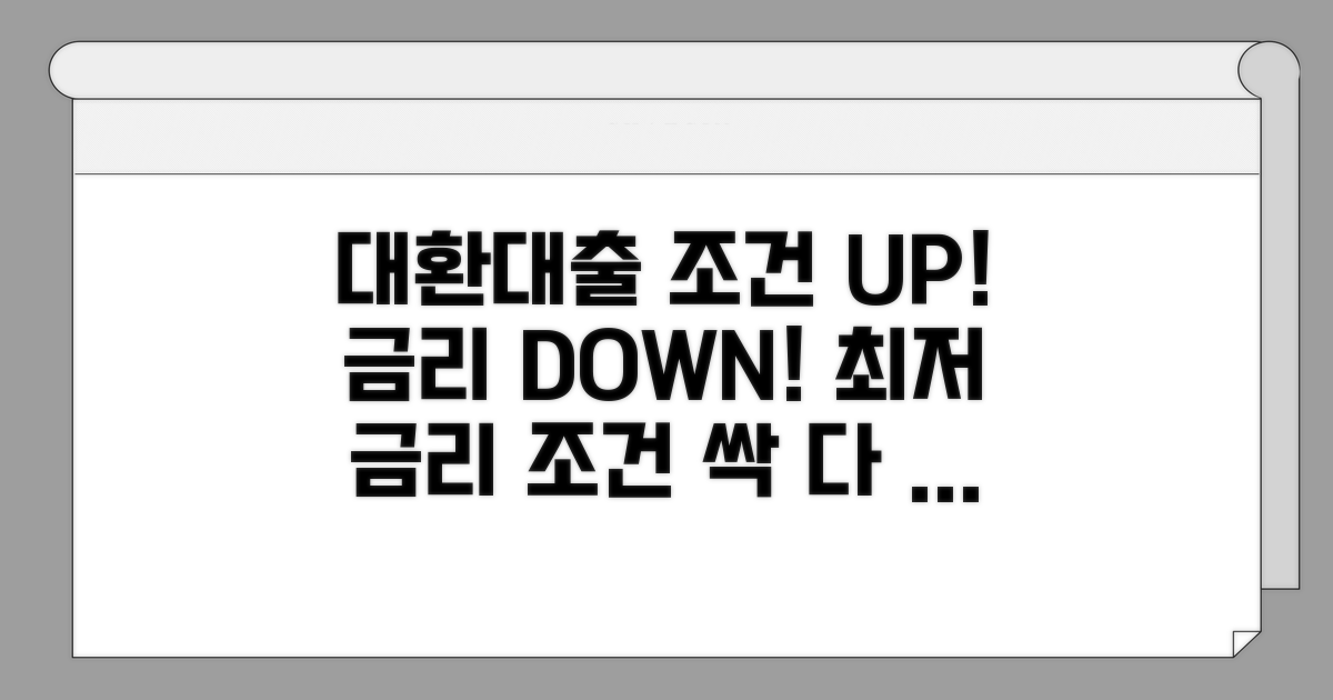 대환대출 자격 조건과 금리 비교