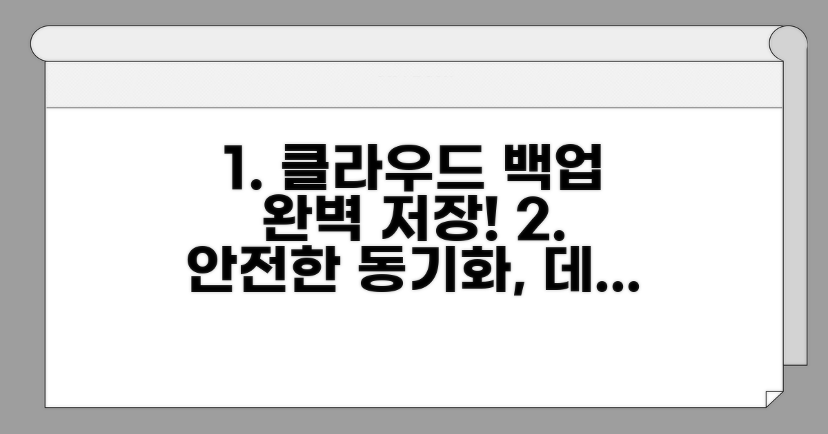 클라우드 동기화로 완벽 백업하기