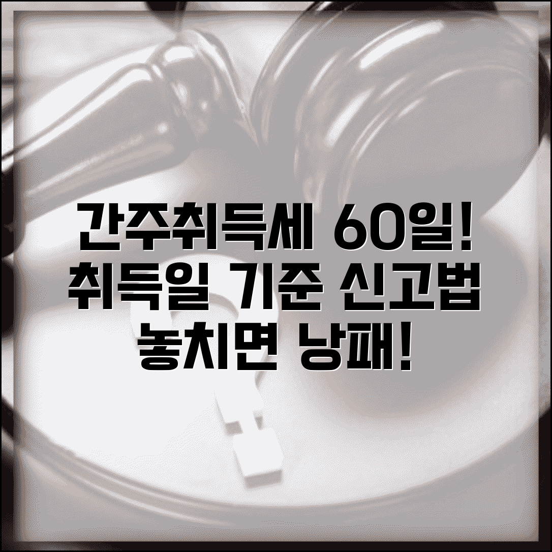 간주취득세 신고기한 취득일 60일 내 신고 방법