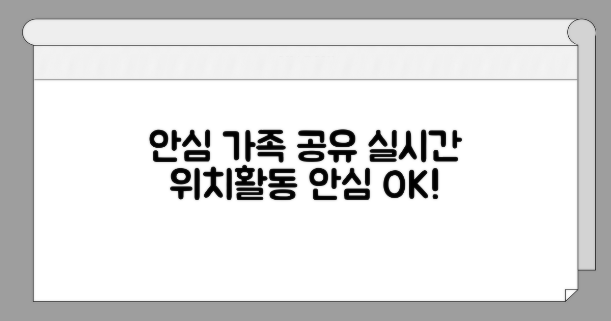안심 가족 공유: 위치 및 활동 확인