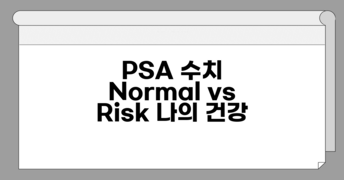 PSA 수치, 정상과 위험 구간은?