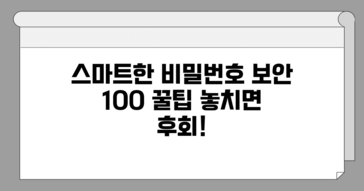 스마트한 비밀번호 활용법