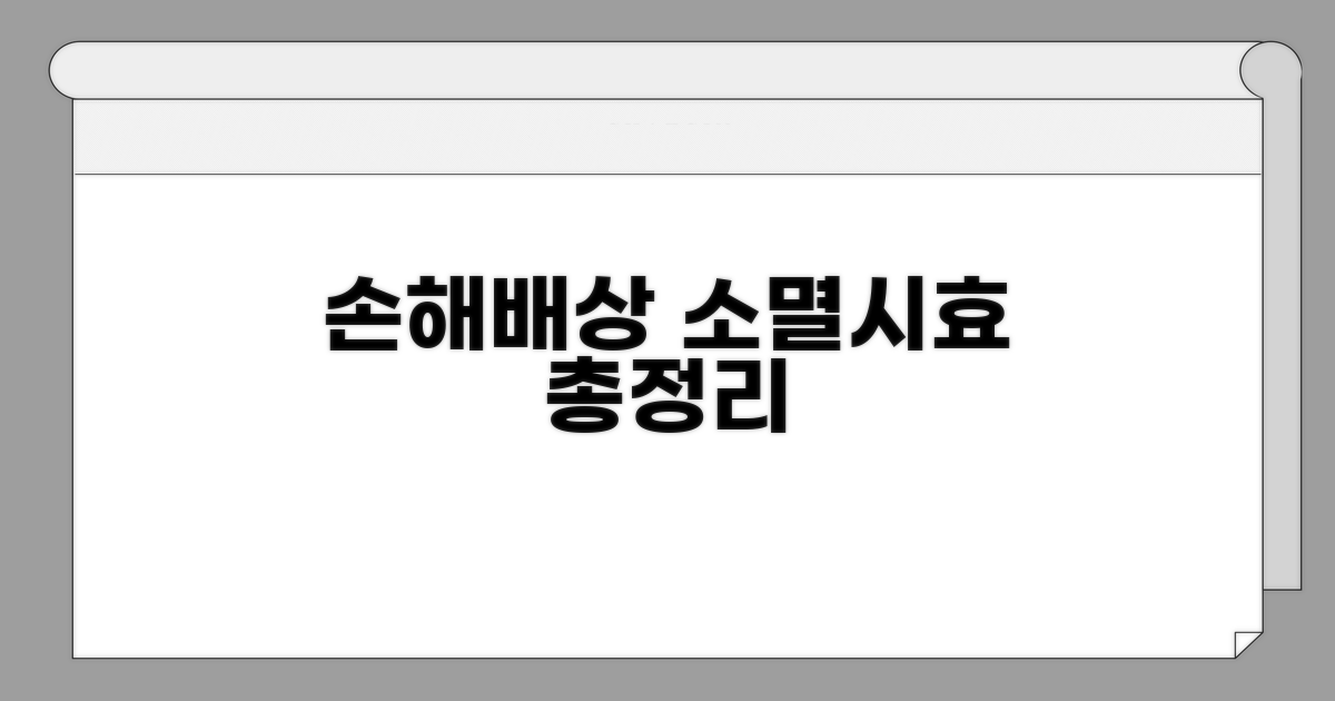 손해배상 소멸시효: 기본 개념 총정리