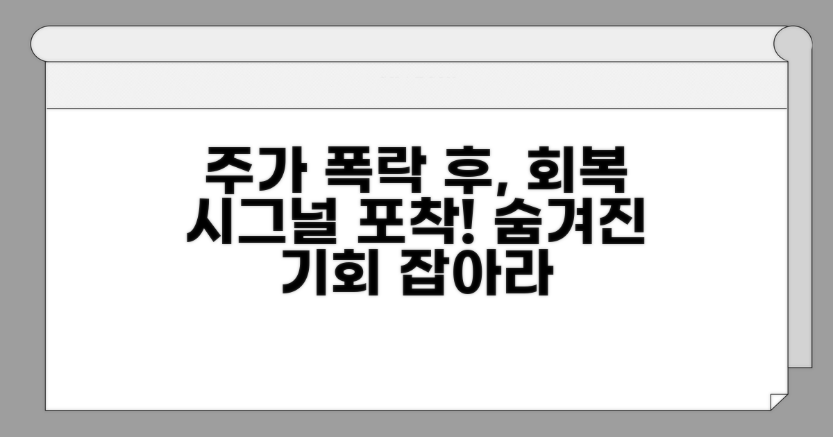 주가 조정 후 회복 과정 분석