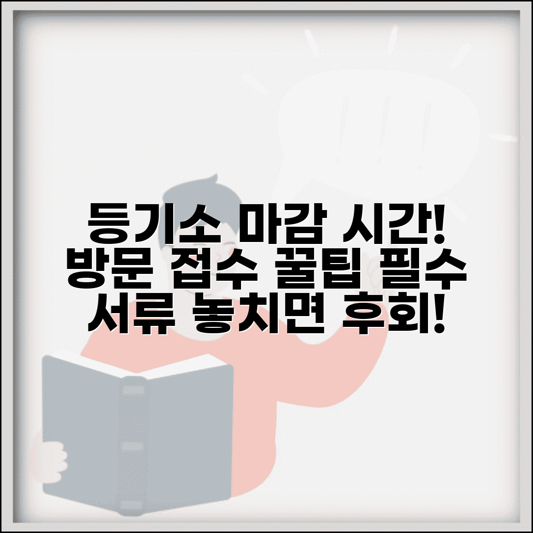 등기소 업무 시간 몇 시까지 | 방문 접수 마감 시간 및 필요 서류 확인
