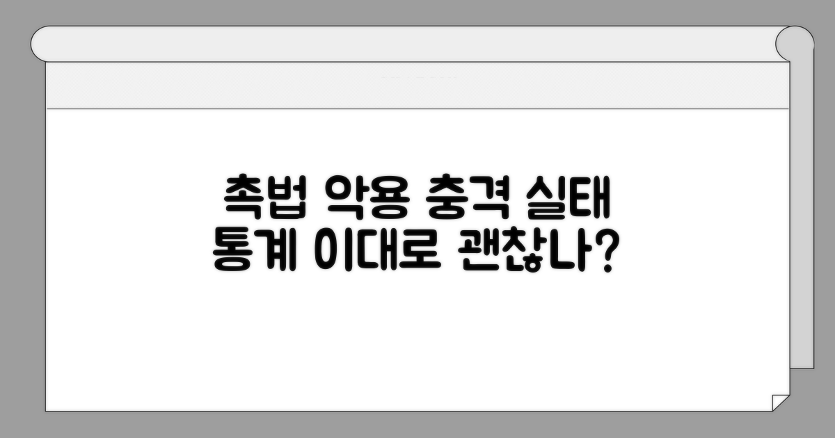 촉법소년 악용 실태와 통계