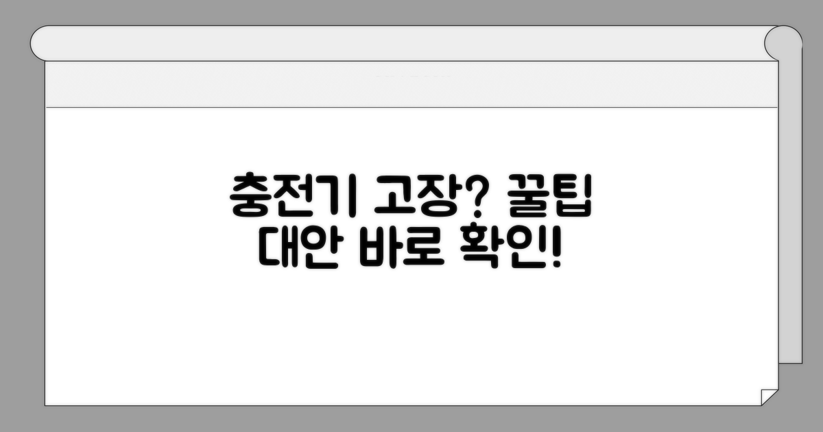 충전기 문제 시 대처법과 대안