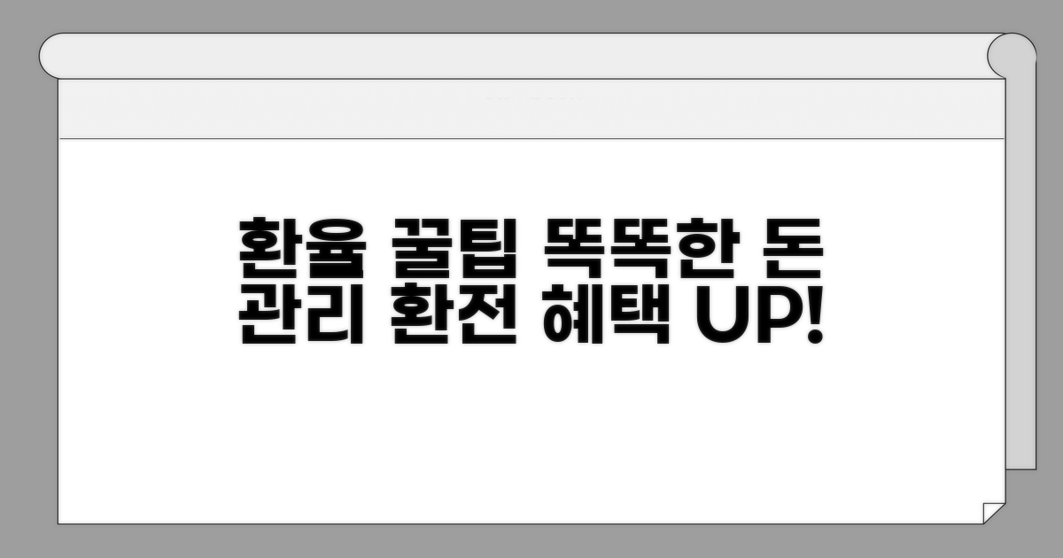 환율 정보 똑똑하게 이용하기