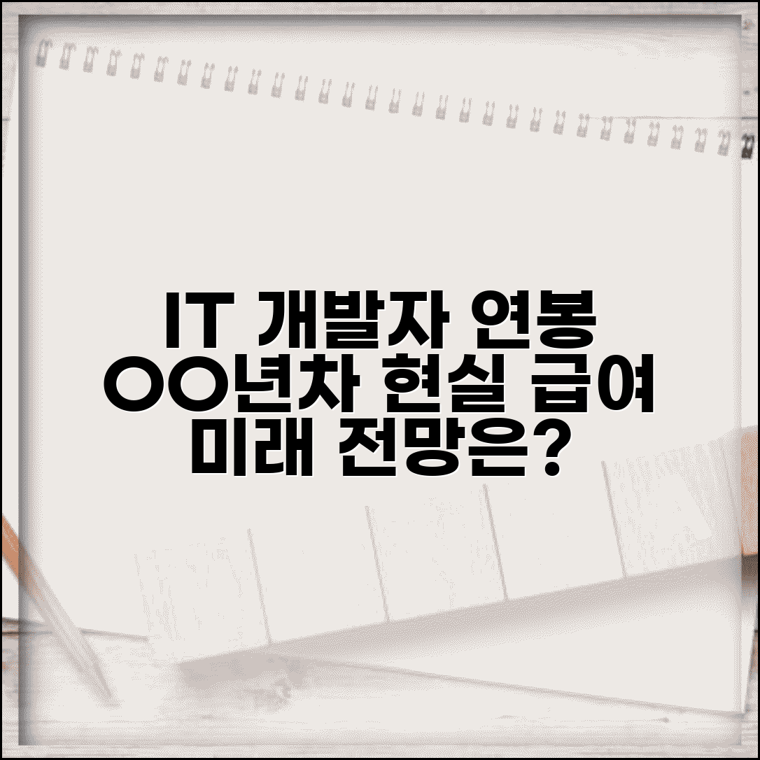 IT 개발자 연차별 연봉 상승 추이 | 3년차 5년차 10년차 실제 급여와 현실 전망