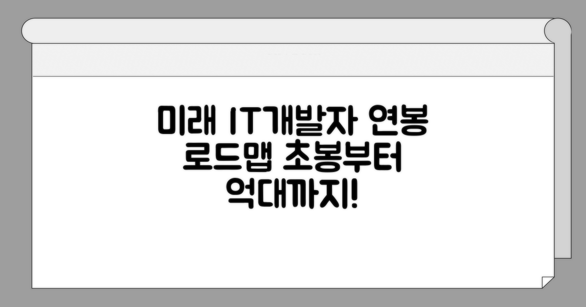 미래 IT 개발자의 연봉 로드맵