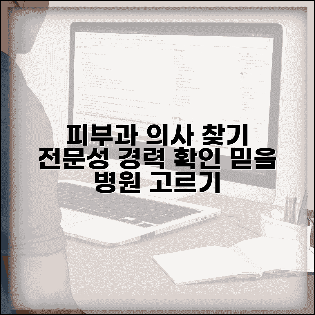 피부과전문의 선택 가이드 | 경력과 전문 분야 확인법 | 믿을 수 있는 병원 찾는 법