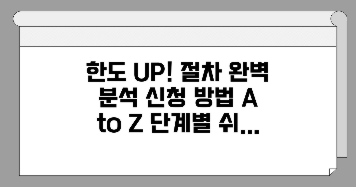 단계별 한도 올리는 신청 절차 완벽 분석
