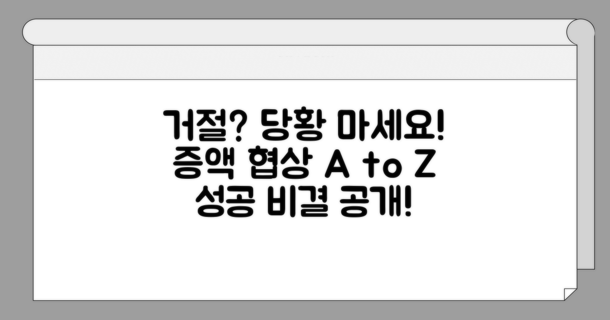 증액 거절 시 대처법과 유의사항
