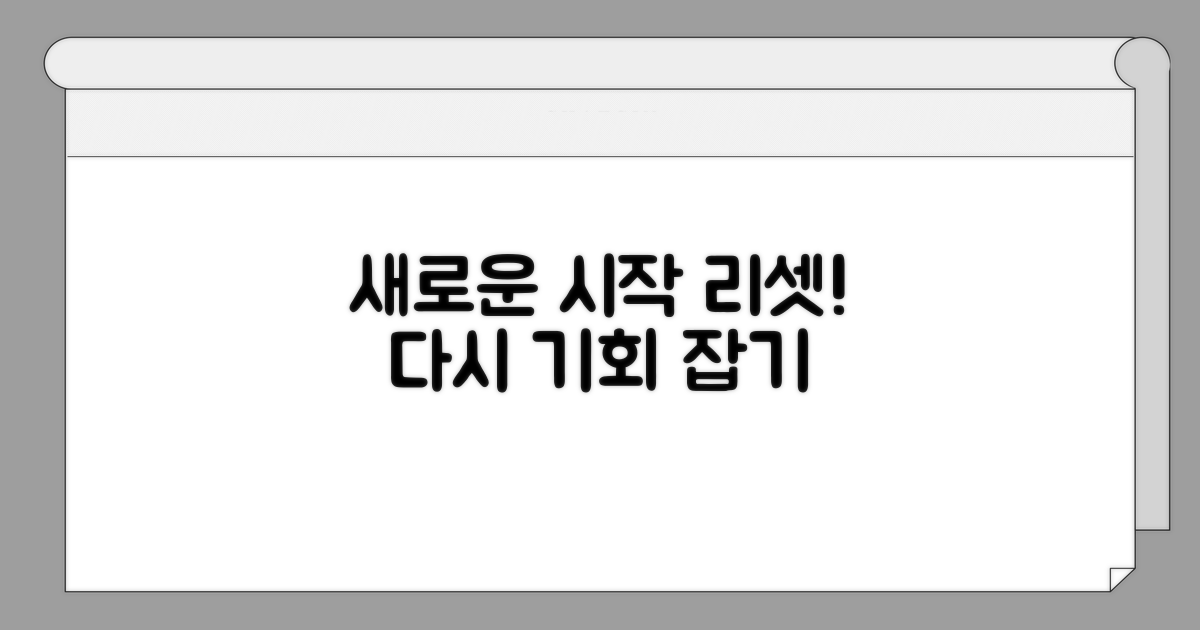 초기화, 다시 시작하는 방법