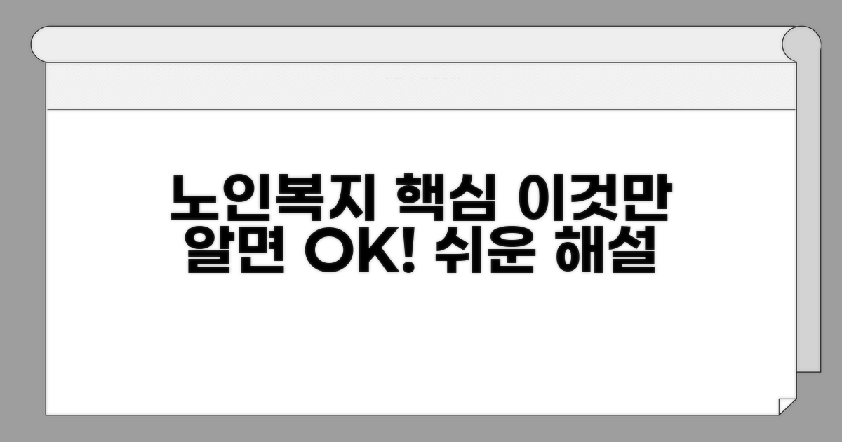 노인복지법 핵심 내용 바로 알기