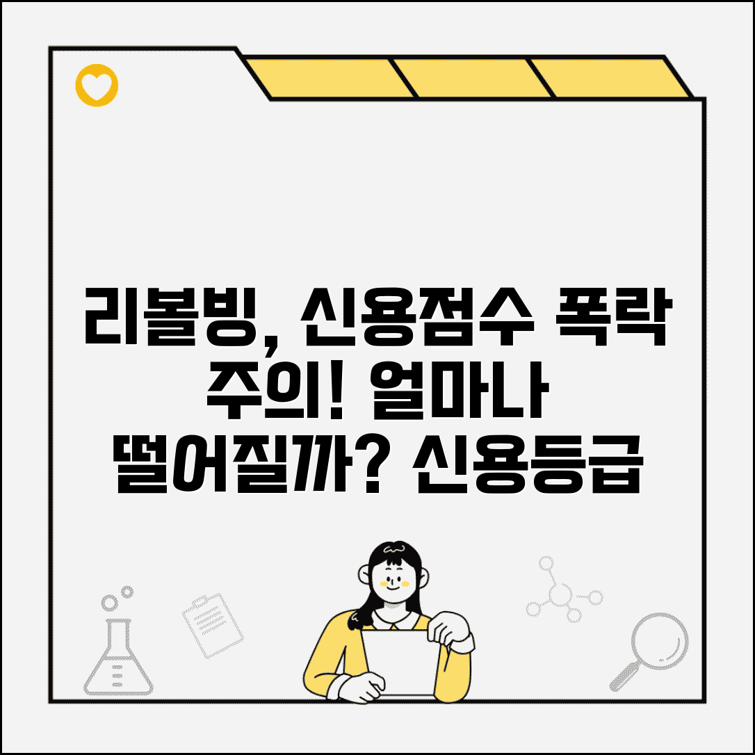 리볼빙 신용점수 영향 | 카드 리볼빙 신용등급 하락 정도, 얼마나 떨어질까?