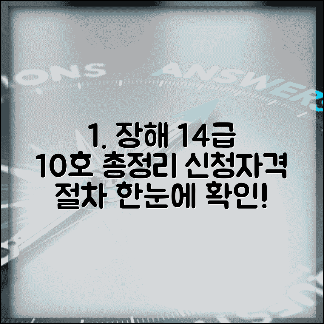 장해등급 14급 기준 | 10호 장해등급 상세 정보, 신청 자격 및 절차 확인